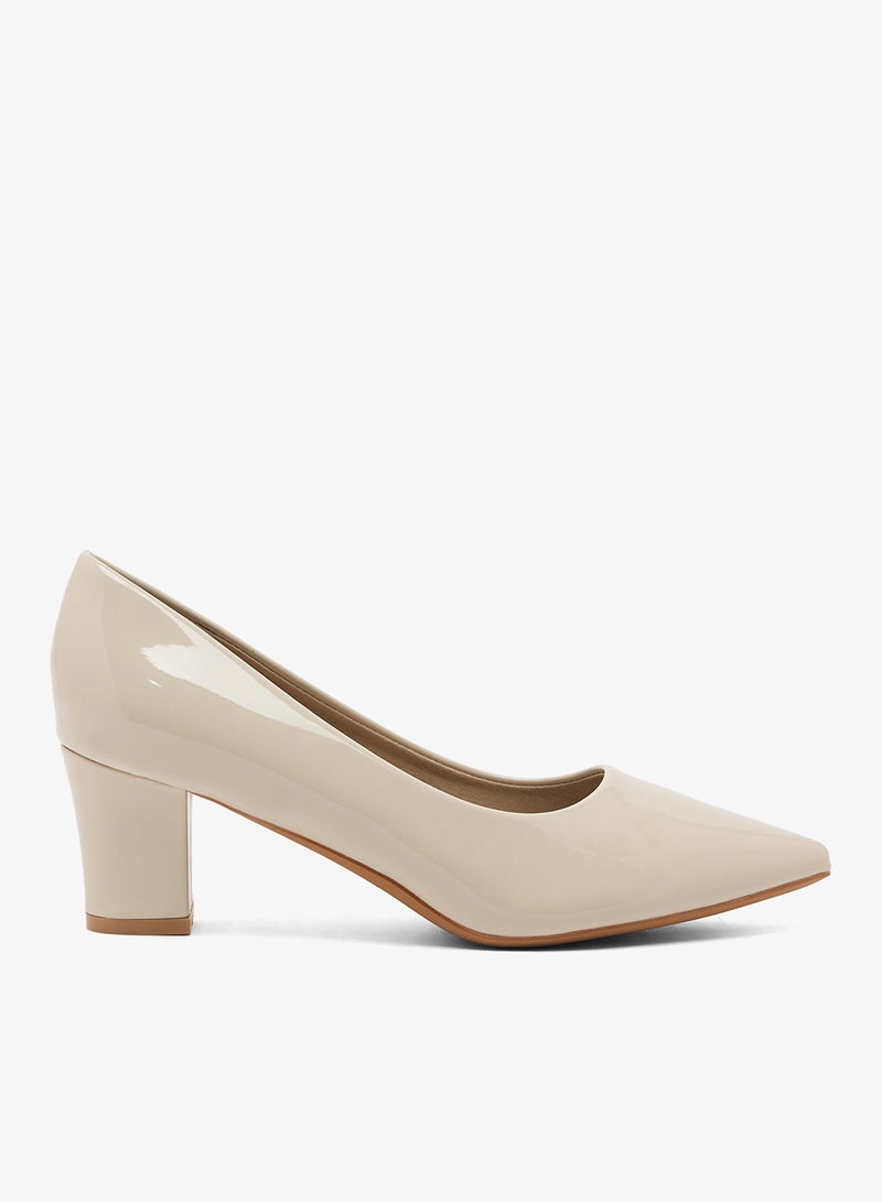 SD.Felano Mid Block Heel Pointed Pump - Image 1