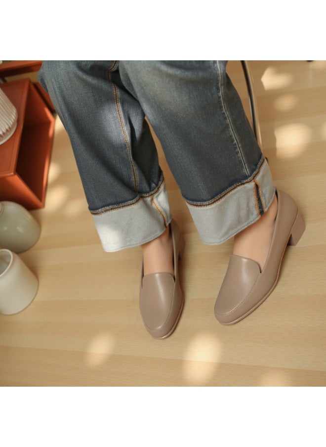 SD.Felano SD Felano Women's Slip-On Low Block Heel Shoes – Comfortable, Stylish, and Durable with Cushioned Footbed | Perfect for Office, Casual, and Formal Outfits, Ideal for Daily Use  - Image 2