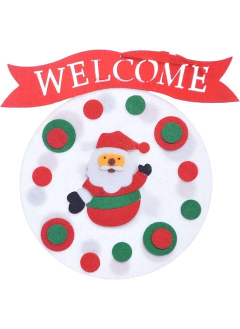 Santa Claus Face Hanging Ornament White/Red/Green - Multicolor