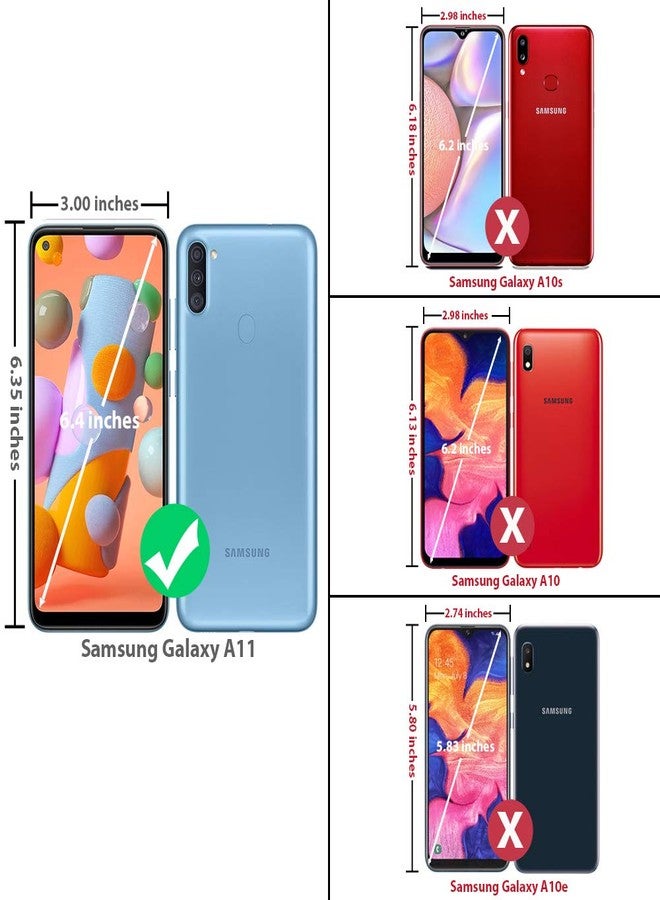 TJ's TJS Compatible with Samsung Galaxy A11 Case, with [Tempered Glass Screen Protector][Metal Ring][Magnetic Support] Defender Kickstand Heavy Duty Drop Protector Cover Phone Case (Black) - Image 2