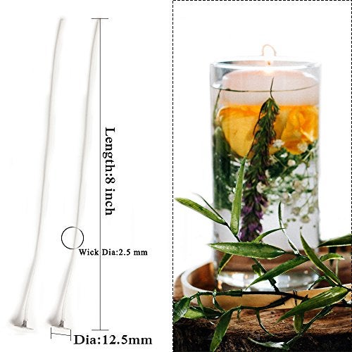EricX Light 100 Piece Candle Wick 8" Pre-Waxed Cotton Core,for Candle Making,Candle DIY - Image 2
