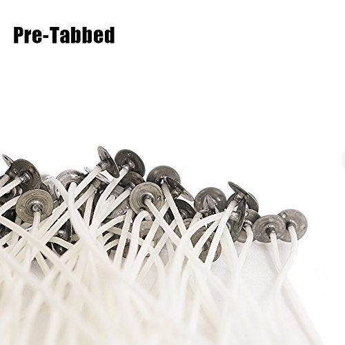EricX Light 100 Piece Candle Wick 8" Pre-Waxed Cotton Core,for Candle Making,Candle DIY - Image 3
