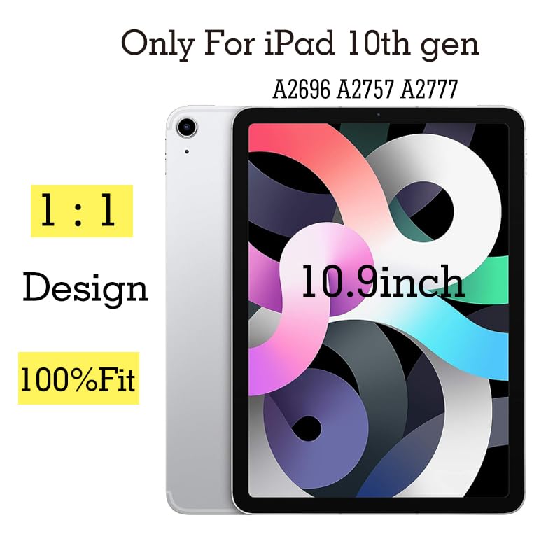 JPUNG for iPad 10 (10th Generation 2022) A2696 A2757 A2777 Screen Replacement Digitizer Glass Touch Kits, for iPad 10th Gen 10.9 Inch, Full Repair Sets(10.9" Screen) - Image 2