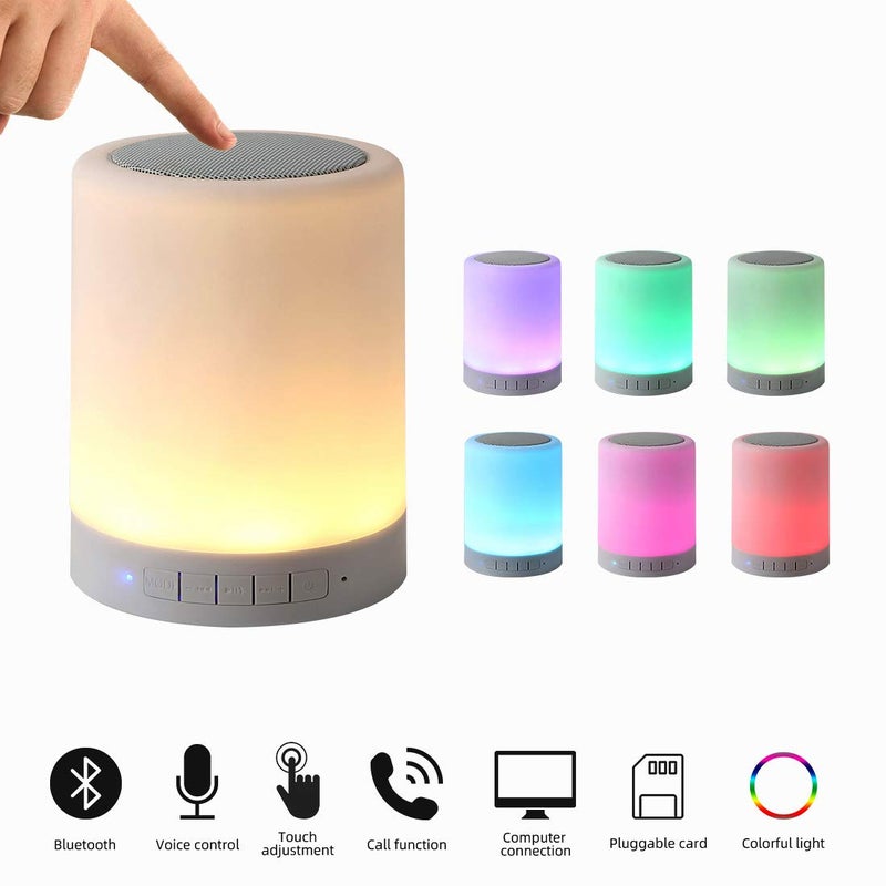KPR Night Light Bluetooth Speaker, Portable Wireless Bluetooth Speakers, Touch Control Bedside Table Light, Outdoor Speakers Bluetooth, Best Gifts for Girl, Boy, Baby - Image 4