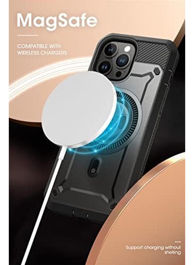 SupCase Unicorn Beetle Pro Mag Case For Iphone 14 Pro Max 6.7" Compatible With Magsafe Full Body Rugged Case With Built In Screen Protector And Kickstand And Belt Clip - Image 3