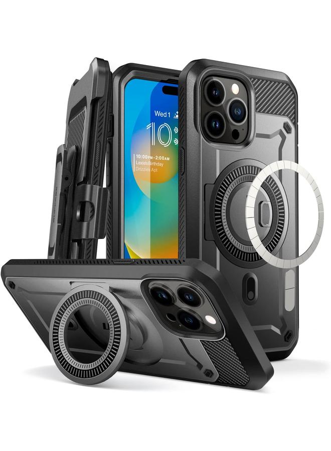 SupCase Unicorn Beetle Pro Mag Case For Iphone 14 Pro Max 6.7" Compatible With Magsafe Full Body Rugged Case With Built In Screen Protector And Kickstand And Belt Clip - Image 1