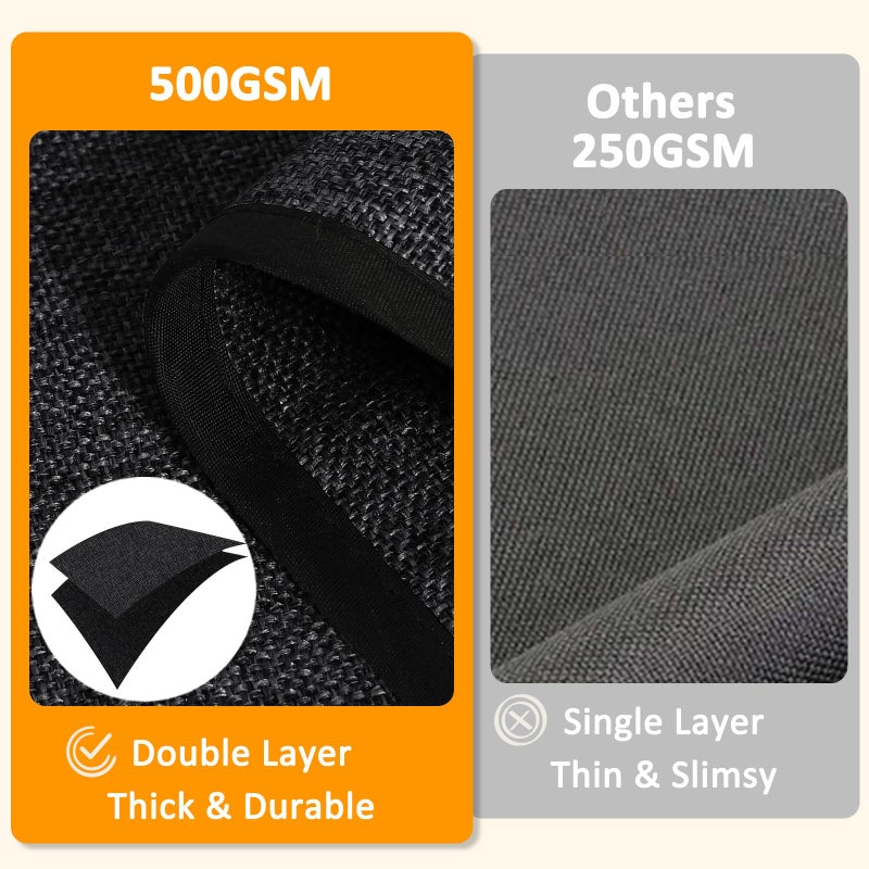 Joywell Remote Caddy Couch Remote Control Holder for Recliner Sofa Armrest Organizer Non Slip Arm Chair Caddie with 6 Pocket Storage for Magazine, Tablet, Phone, iPad, Black - Image 2