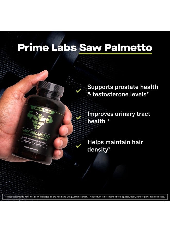PRIME LABS Prime Labs Saw Palmetto for Men - Prostate & Urinary Health Supplement, Hair Loss Support, DHT Blocker - 20:1 High-Potency 350mg of Saw Palmetto Extract per Serving - 90 Capsules / 90-Day Supply - Image 2
