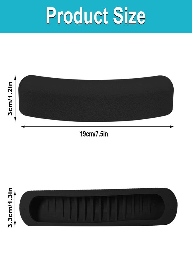 Bcautay 2 Pcs Underarm Crutch Pad Replacement Padding for Walking Arm Crutches Universal Crutch Armpit Pad Cover for Standard Aluminum Crutches (Black) - Image 2