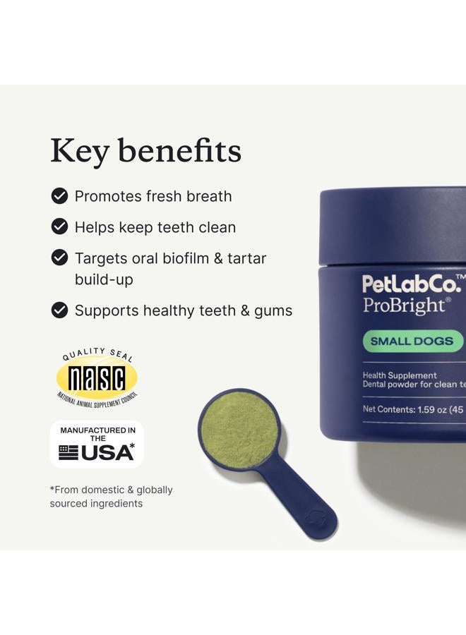 PetLab Co. ProBright Dental Powder - Dog Breath Freshener - Teeth Cleaning Made Easy – Targets Tartar & Bad Breath - Formulated for Small Dogs - Packaging May Vary - Image 4