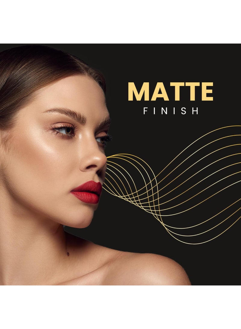 MARS COSMETICS Velvet Creamy Matte Lipstick for women | Smooth Glide | One Swipe Pigmentation | Non-Drying and Creamy Formula | 3.2 gm | (14-Midnight Moon) - Image 4