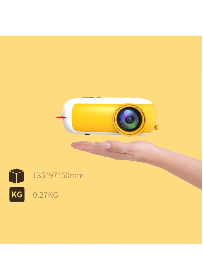 جهاز عرض (بروجيكتور) صغير محمول - جهاز عرض منزلي ذكي بدقة عالية 1080P مع دعم البث اللاسلكي للشاشة، ومصدر ضوء LED، مثالي لغرفة النوم/غرفة المعيشة/السينما الخارجية - Image 2