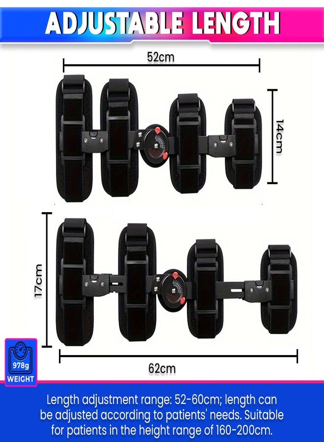 amiciCare Premium Knee Support Brace- Adjustable Length for Enhanced Comfort and Mobility, Post OP Hinge Knee Splints for Men and Women - Image 5