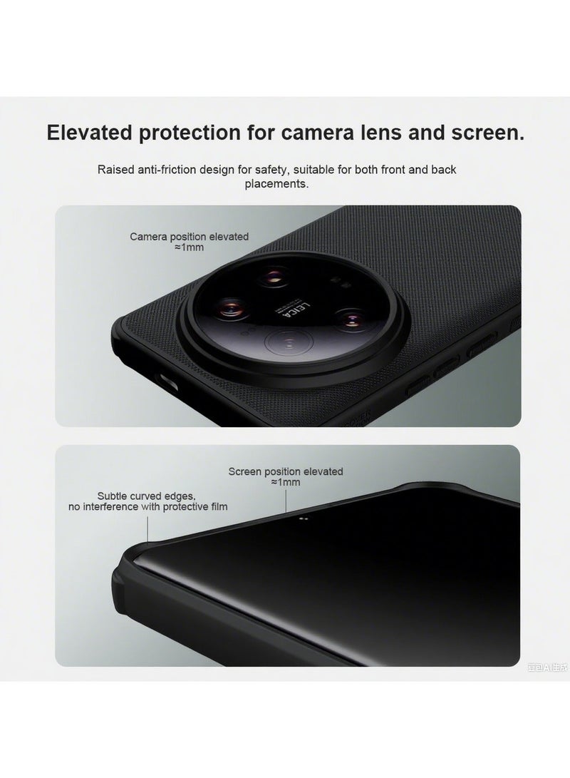 For Xiaomi 14 Ultra Case, TPU Shockproof Airbags Bumper, Matte Anti-Fingerprint Back Cover, Side Anti-Slip Handle Slim Fit Mobile Phone Case - Image 3
