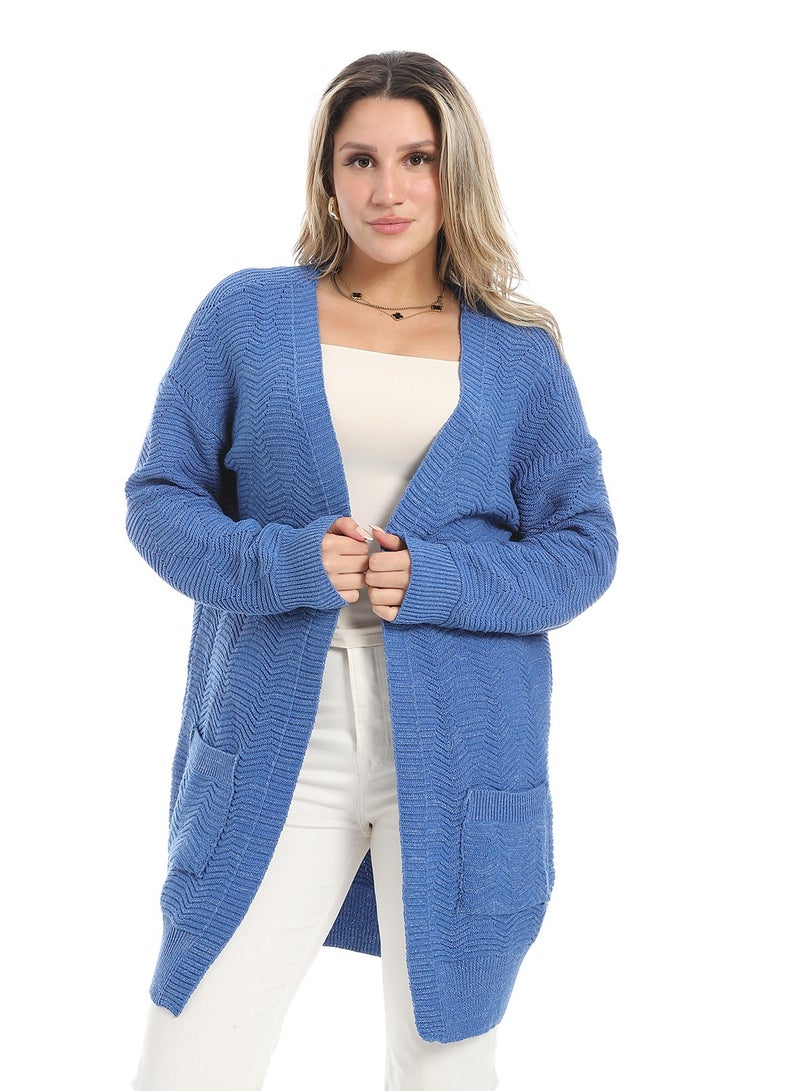 سيزار كارديجان صوف حريمي مفتوح - Image 1