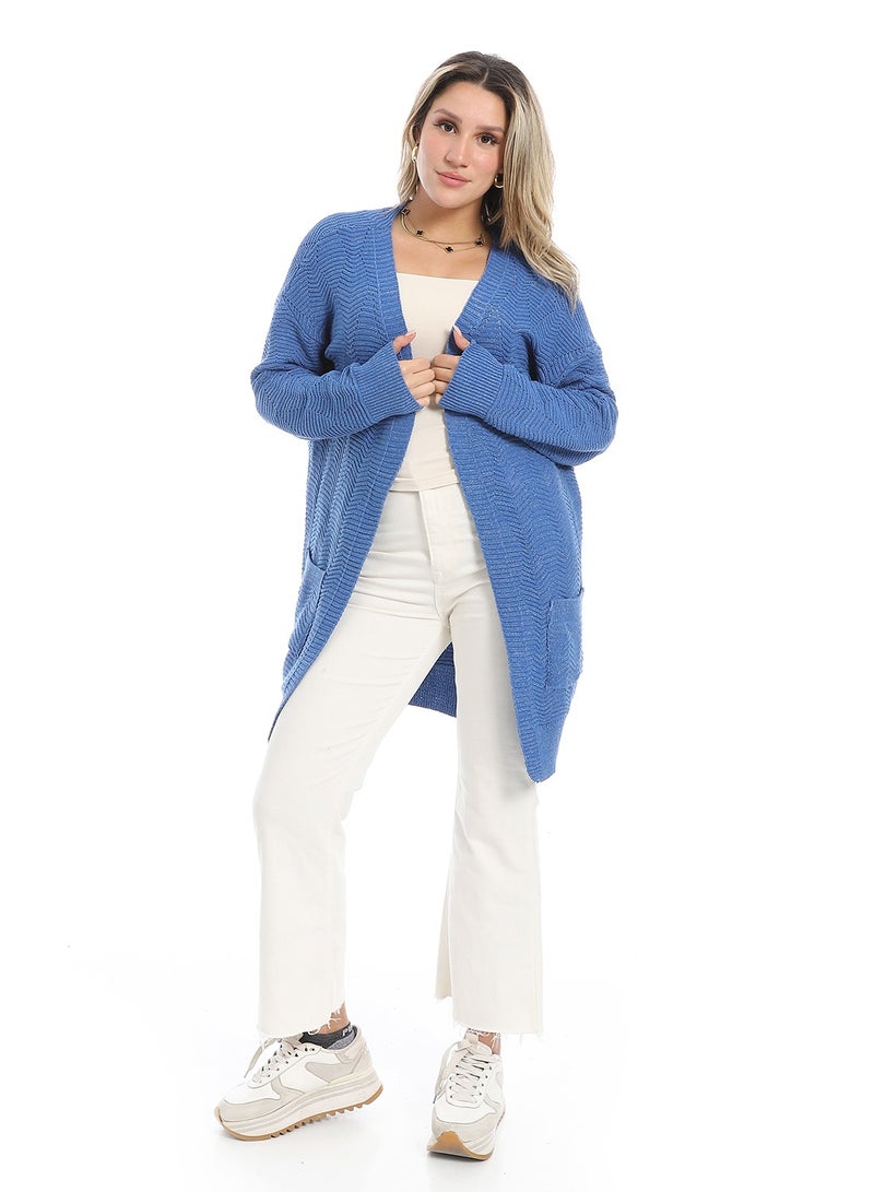 سيزار كارديجان صوف حريمي مفتوح - Image 5