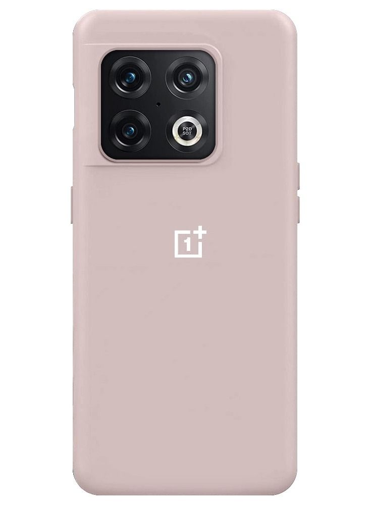 CATANES OnePlus 10 Pro Silicone Liquid Case Soft Ultra Slim Shockproof Full Body Protection Cover 6.7inch Pink Sand - Image 1