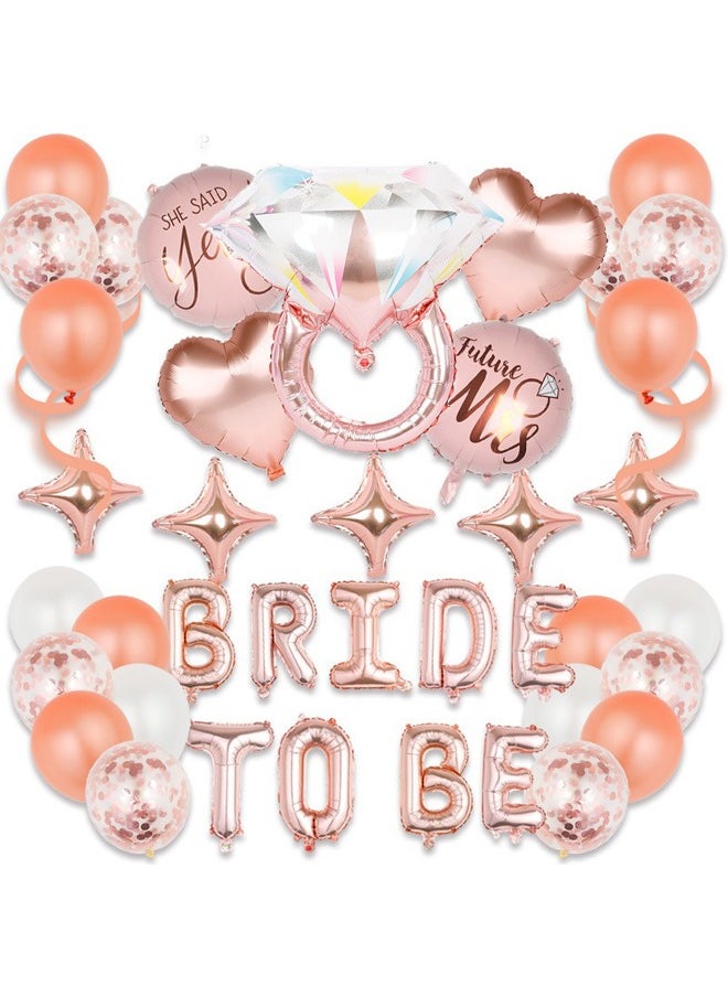 Generic - BRIDE TO BE Jumbo Foil Balloons,Celebration Balloon for Romantic Wedding,Bridal Shower,Engagement Party Decoration - Image 1