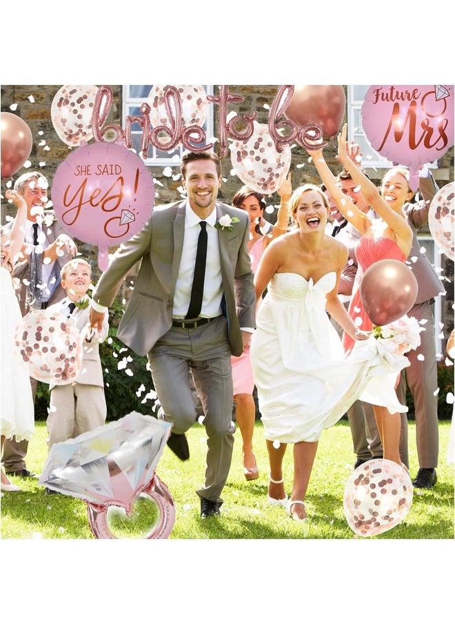 Generic - BRIDE TO BE Jumbo Foil Balloons,Celebration Balloon for Romantic Wedding,Bridal Shower,Engagement Party Decoration - Image 1