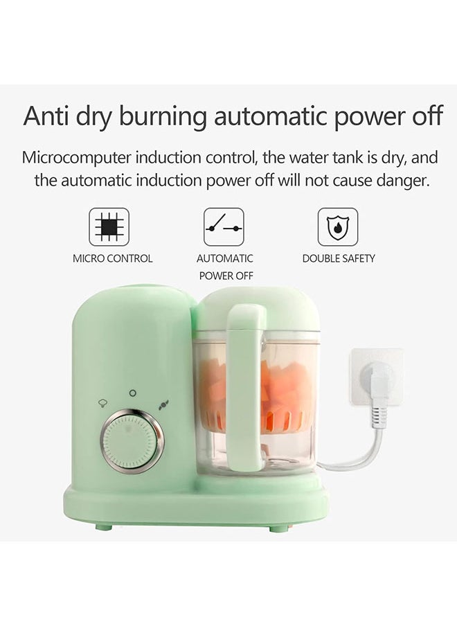 Hihonor - 2 in 1 Baby Food Maker,Mini Food Blender,Electric Steamer,Make Vegetable and Fruit Puree for 0-5 Years(Green) - Image 1