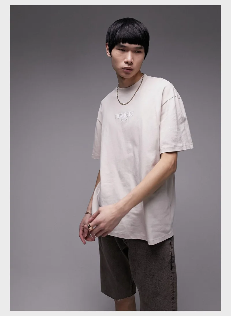TOPMAN Crew Neck T-Shirt