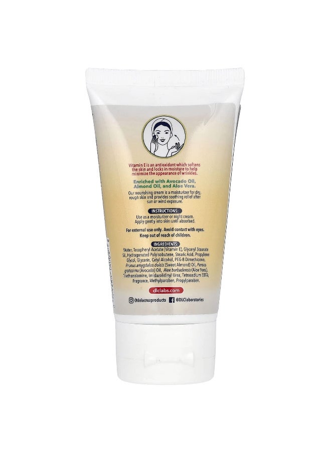 De La Cruz De La Cruz, Vitamin E Cream, Moisturizer, 2.6 oz (74 g)  - Image 2