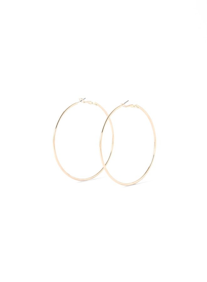 أكسيسورايز أقراط حلقية متوسطة الحجم كلاسيكية للنساء من أكسسورايز لندن | هدية للنساء والفتيات - Image 2