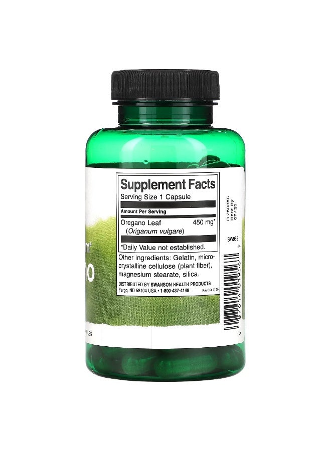 Swanson, Full Spectrum Oregano, 450 mg, 90 Capsules - Image 2