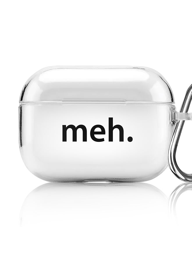 Stylizedd Classic Clear printed Case for Apple AirPods Pro 2nd Generation Thin Transparent Cover [Designed for Apple AirPods Pro 2nd Generation] - Meh - Image 1