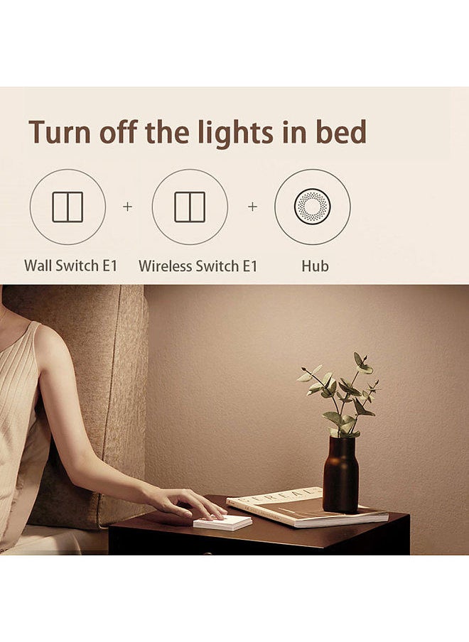 Aqara - Smart Wall Switch E1 ZigBee 3.0 Smart Home Wireless Key Light Switch Remote Control WiFi Switches - Image 1