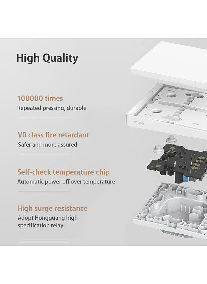 Aqara - Smart Wall Switch E1 ZigBee 3.0 Smart Home Wireless Key Light Switch Remote Control WiFi Switches - Image 1