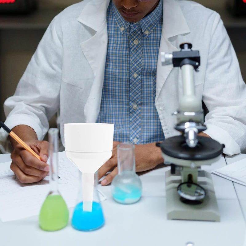 Plastic Buchner Funnel with Filter Paper, Pp Lab Filtration Tool for Chemistry Experiments, Wide Mouth Paper Filtering Funnel for Laboratory Use - Image 5