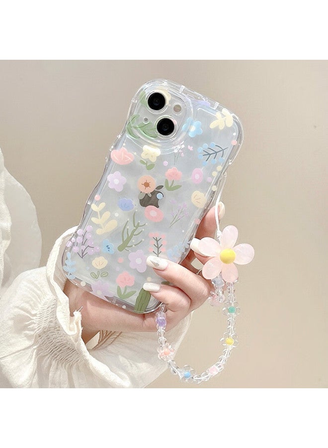 Jiang Ming Jiangming, Suitable For Apple 13 Phone Case, 13 Protective Cover, Wave Airbag, Ultra-thin, Full Lens Protection, No Fingerprint Left, Shockproof, Fresh Little Fairy Soft Case With Chain Style - Image 3