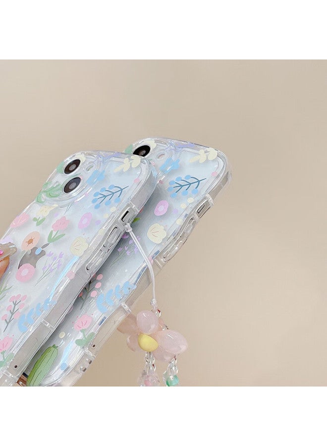 Jiang Ming Jiangming, Suitable For Apple 13 Phone Case, 13 Protective Cover, Wave Airbag, Ultra-thin, Full Lens Protection, No Fingerprint Left, Shockproof, Fresh Little Fairy Soft Case With Chain Style - Image 4