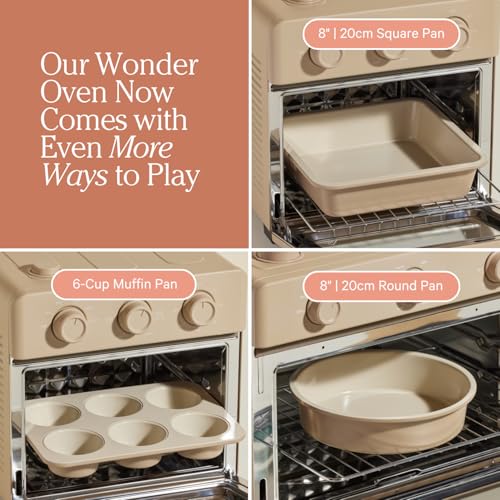 Our Place Wonder Oven Baker’s Kit – 3-Piece Toxin-Free Ceramic Nonstick Bakeware Set (8” Round, 8” Square, 6-Cup Muffin Pan) - Oven-Safe up to 450°F - Steam - Image 2