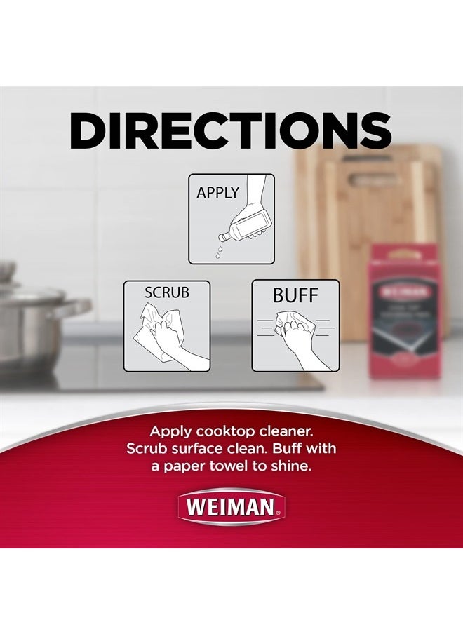 Weiman - Cook Top Scrubbing Pads, 3 Count, 2 Pack Cuts Through the Toughest Stains - Scrubbing Pads Carefully Wipe Away Residue - Image 1