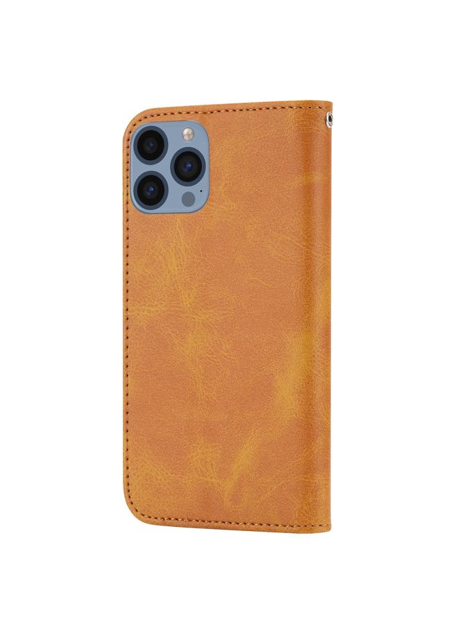 Zaboon Case For iPhone 11 Pro Cubic Grid Calf Texture Magnetic Closure Leather Phone Case - Image 3