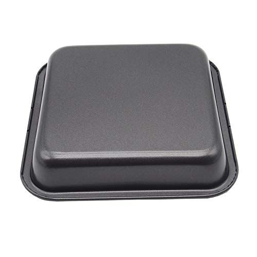 HYTK 2pcs Mini Baking Pans 8 X 8 Inch (Inner 7.5 X 7.5) Square Cake Pan Bread Pan Nonstick Heavy Carbon Steel Bakeware - Image 4