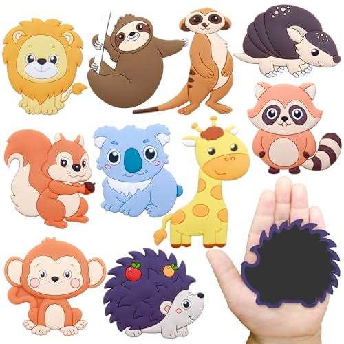 SUPINEEDO Fridge Magnets for Toddlers 13Animal Magnets for Kids Educational Baby Busy GiftStrong Full Back Refrigerator Magnets for Kids - Image 1