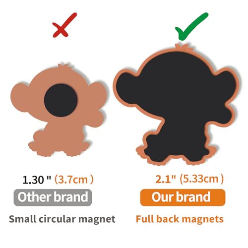 SUPINEEDO Fridge Magnets for Toddlers 13Animal Magnets for Kids Educational Baby Busy GiftStrong Full Back Refrigerator Magnets for Kids - Image 5