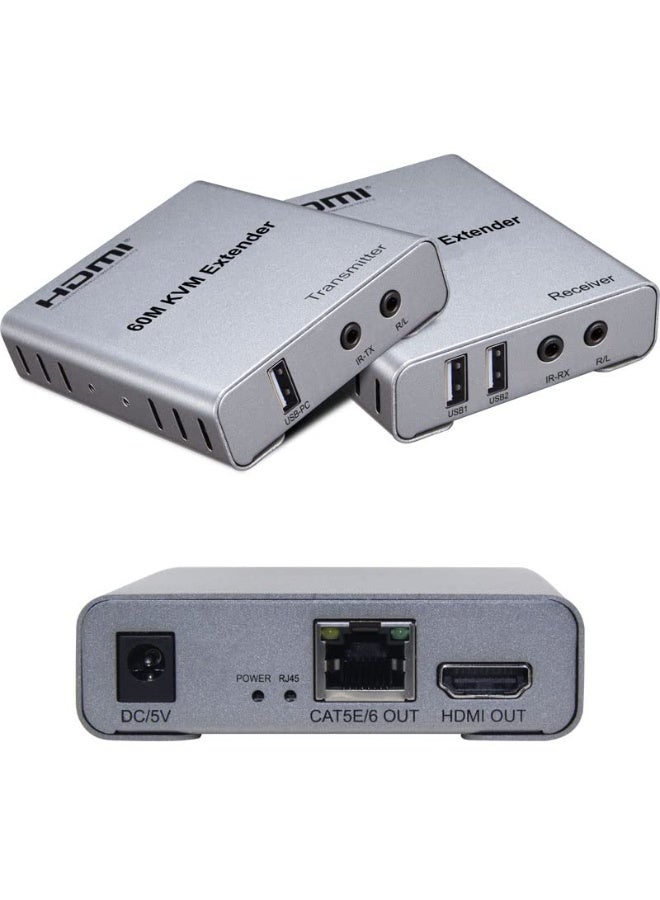 HDMI 60M KVM Extender with Audio - Image 1