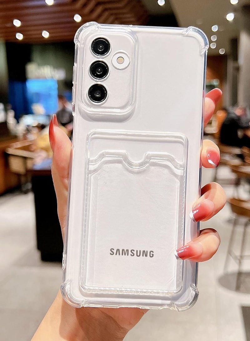 ten.tech TenTech Transparent cover with shockproof corners with card holder - card holder - heat-resistant polyurethane card holder for Samsung Galaxy A54 5G - transparent  - Image 2