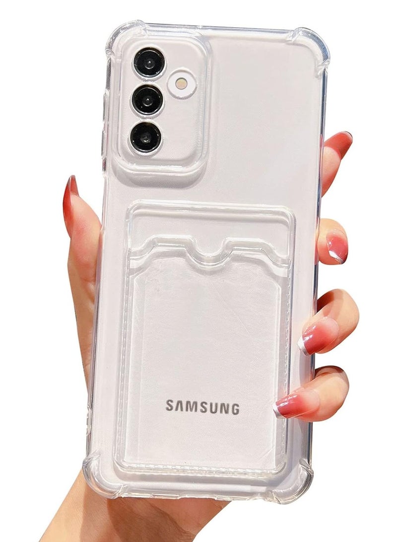 ten.tech TenTech Transparent cover with shockproof corners with card holder - card holder - heat-resistant polyurethane card holder for Samsung Galaxy A54 5G - transparent  - Image 1