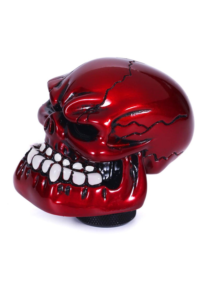 Generic Car Modification Skull Head Transmissions Gear Shifter Stick Handle and A Red Color Fit Most Cars Truck SUV  - Image 1