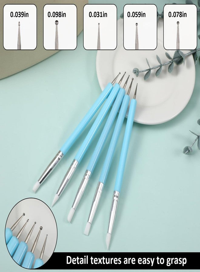 EupHHonycs 15 Pcs Silicone Sculpting Tools, Silicone Clay Sculpting Tools, Pottery Tools, Modeling Dotting Tools, Clay Shaping Modeling Wipe Out Tools, Embossing Tool for DIY Handicraft - Image 3