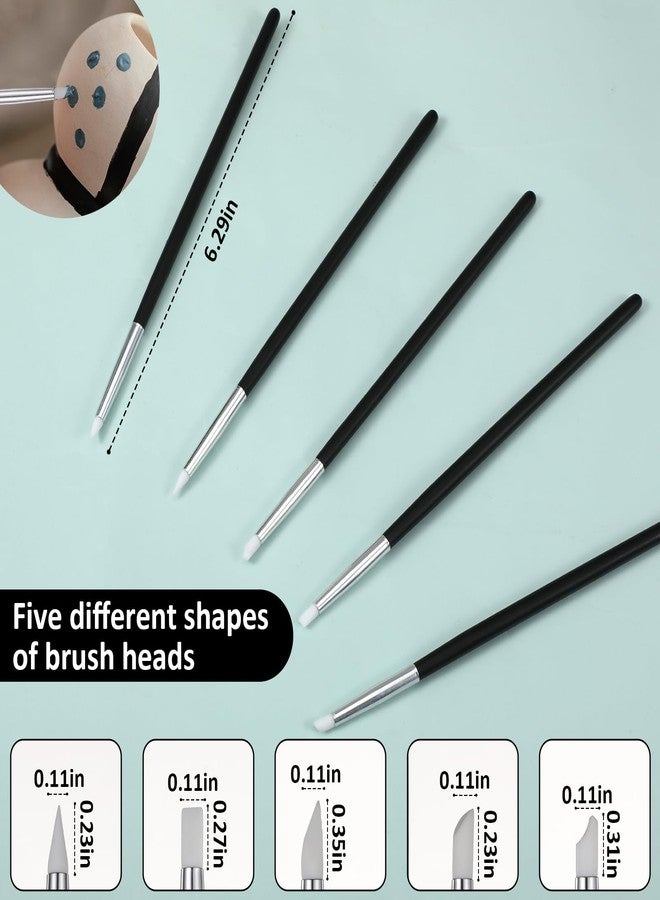 EupHHonycs 15 Pcs Silicone Sculpting Tools, Silicone Clay Sculpting Tools, Pottery Tools, Modeling Dotting Tools, Clay Shaping Modeling Wipe Out Tools, Embossing Tool for DIY Handicraft - Image 4