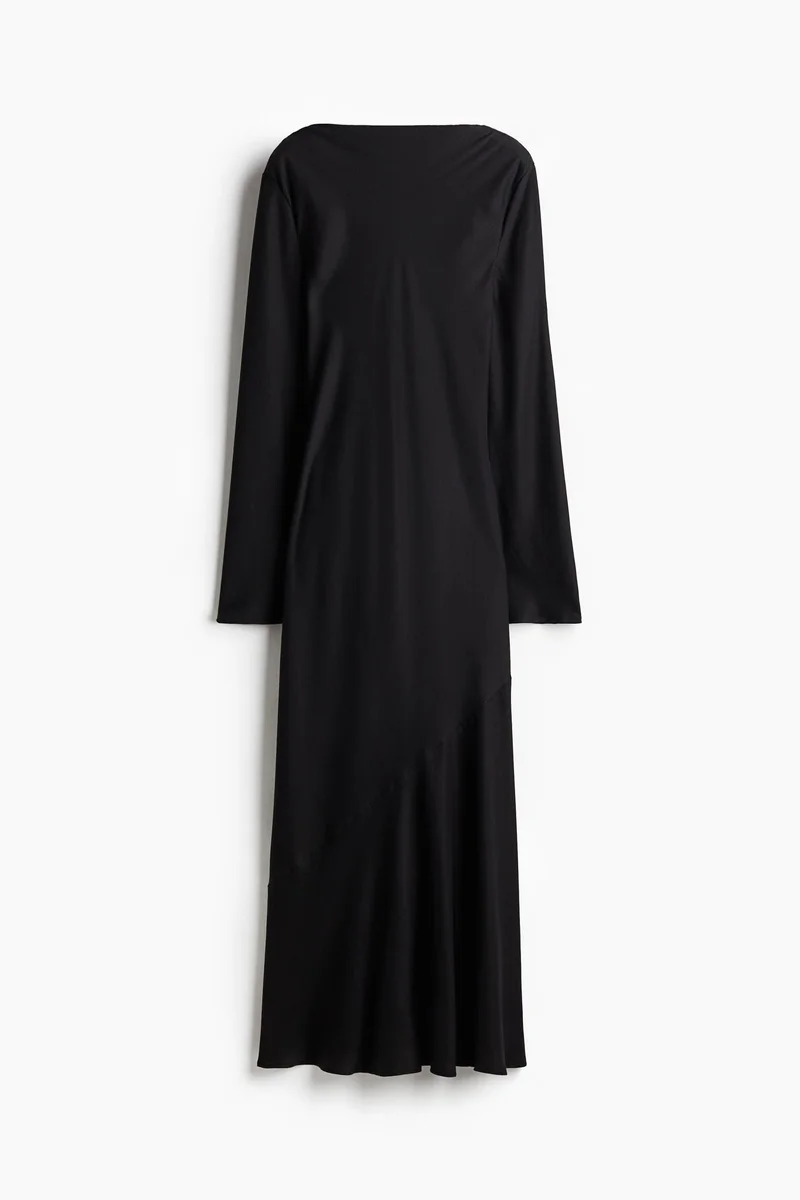 H&M Open-back satin dress