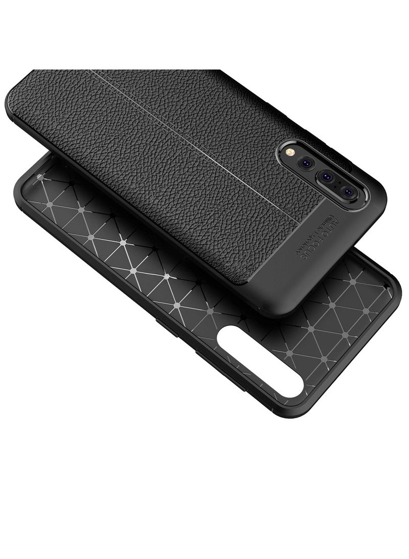 أوتو فوكس جراب حمايه سيليكون تصميم2 مقاوم للصدمات حمايه للكاميرا متوافق مع P20 Pro (اسود) - Image 2