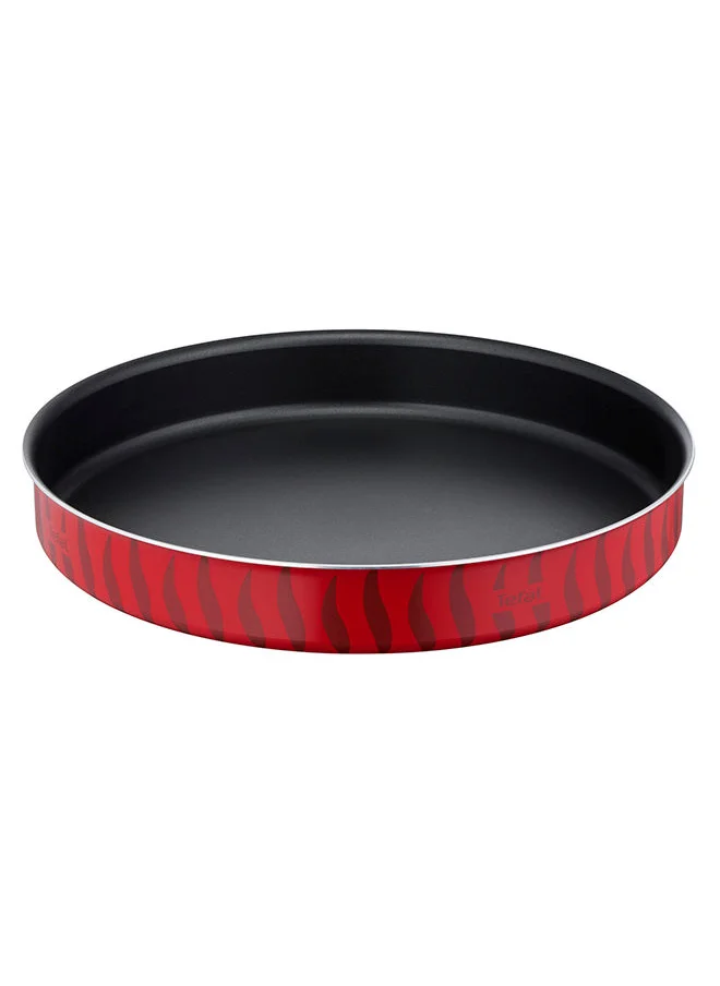 تيفال Les Specialistes Kebbe Non-Stick Coating Aluminum Heat Diffusion Easy Cleaning Red Made In France 34 Cm