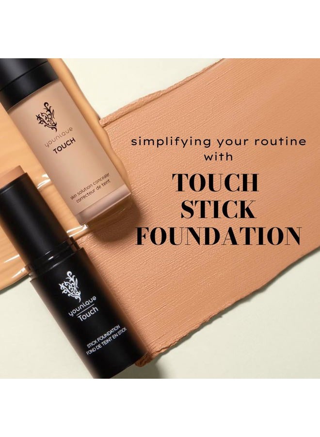 Younique Touch Stick Foundation | Velour | Medium to Full Coverage & Concealer | Velvet Finish | Squalane & Safflower Seed Oil Infused | For Smooth, Flawless Skin | Travel-Friendly Makeup Stick - Image 4